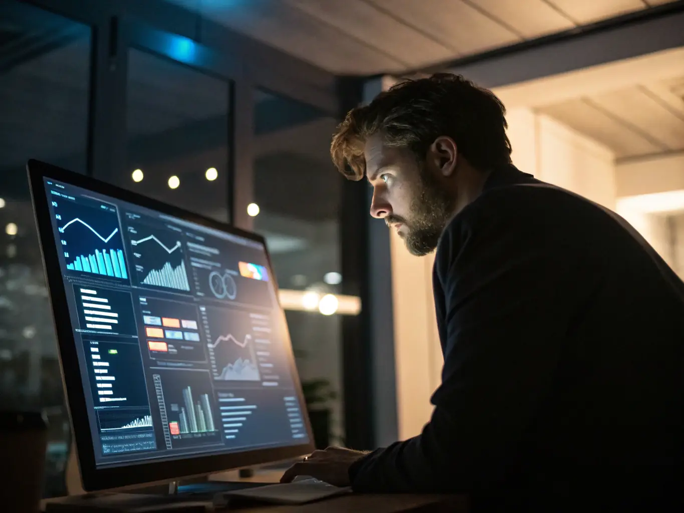 An engineer reviewing system architecture diagrams with risk indicators highlighted, symbolizing the Architectural Risk Assessment service offered by CoMoPro LLC.